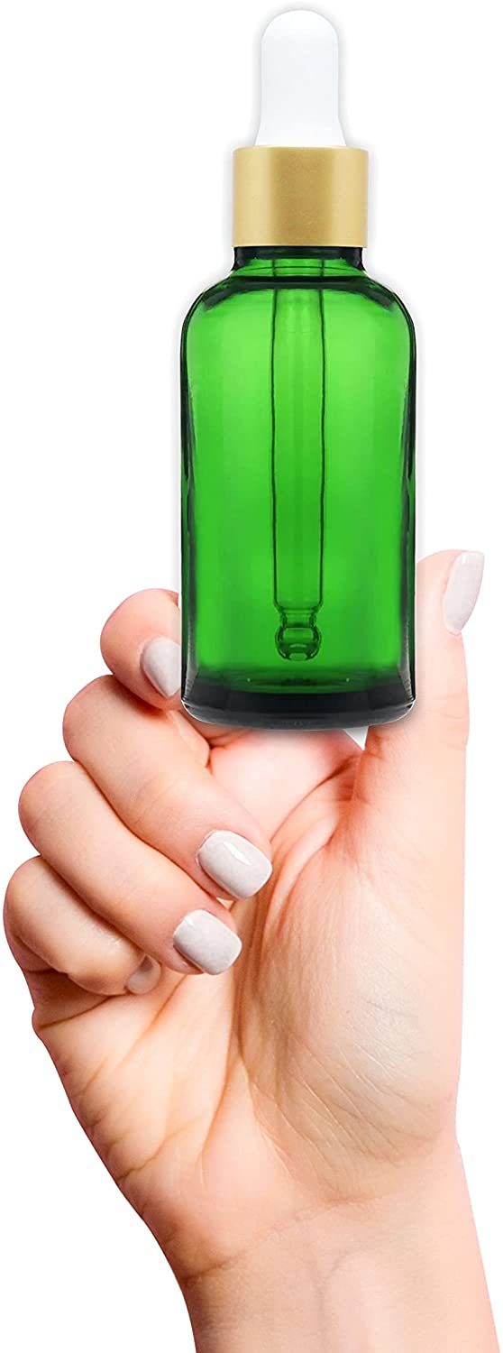 Salvia Cosmetic Jar,Cosmetic Jar Amber Green Color Bottles 30ml